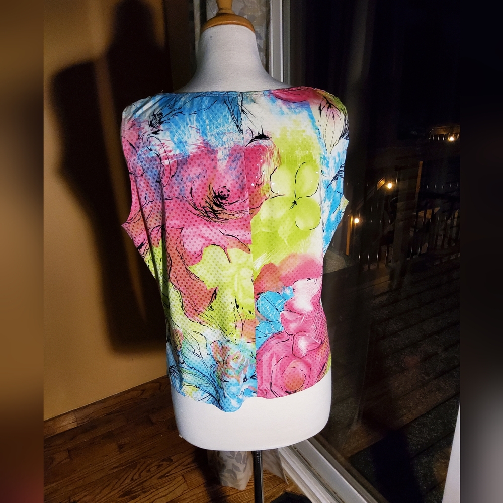 Picadilly Fashions Sparkly Sleeveless Top - Picture 8 of 8